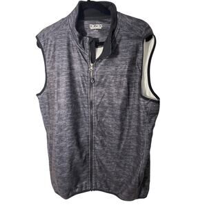 Big Sky Outfitters Men's Grey Front Zip Vest L Gorpcore Utility Outdoors Hike